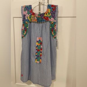 Embroidered Mexican dress